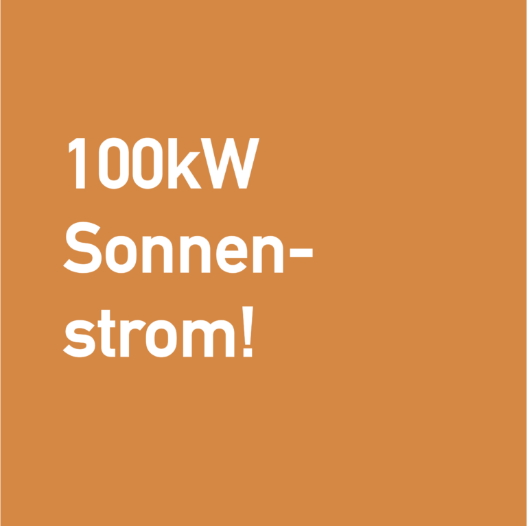 100kW Sonnen-Strom!